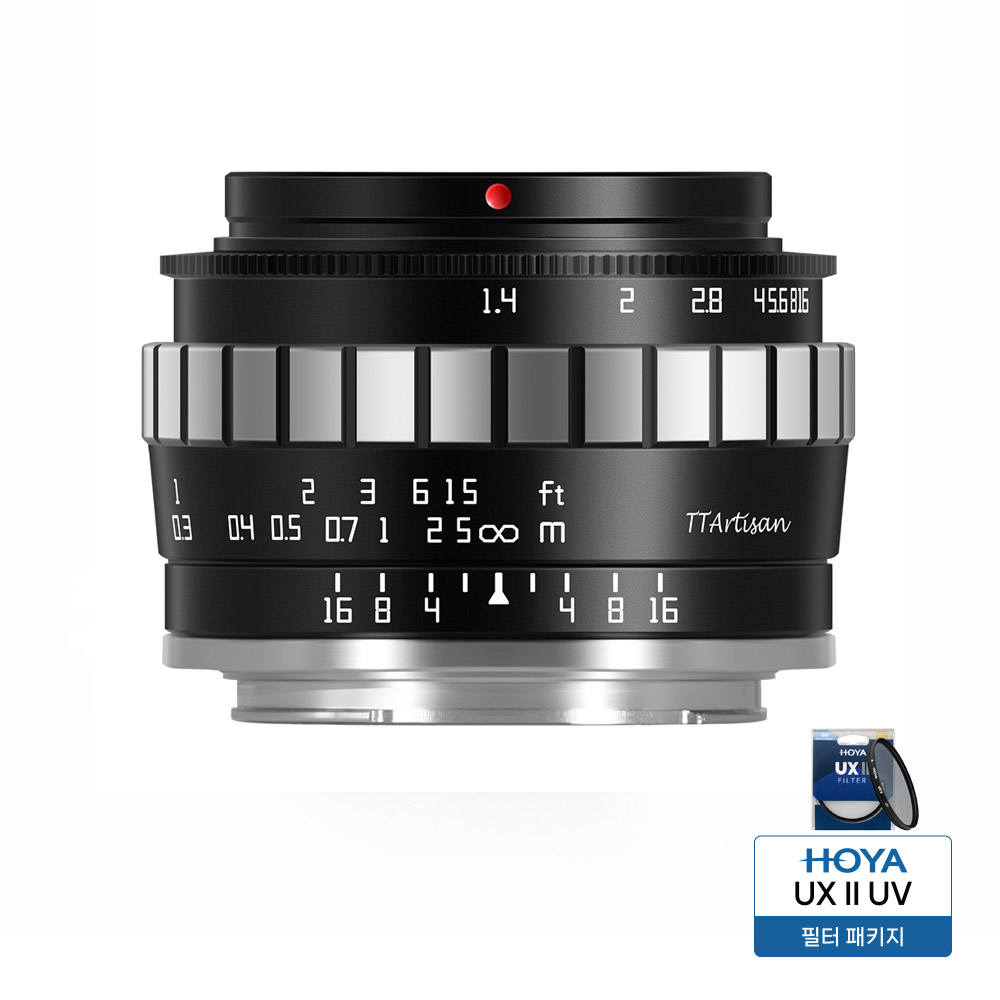 티티아티산 MF 23mm F1.4 후지필름 X마운트 APS-C 렌즈 블랙실버
