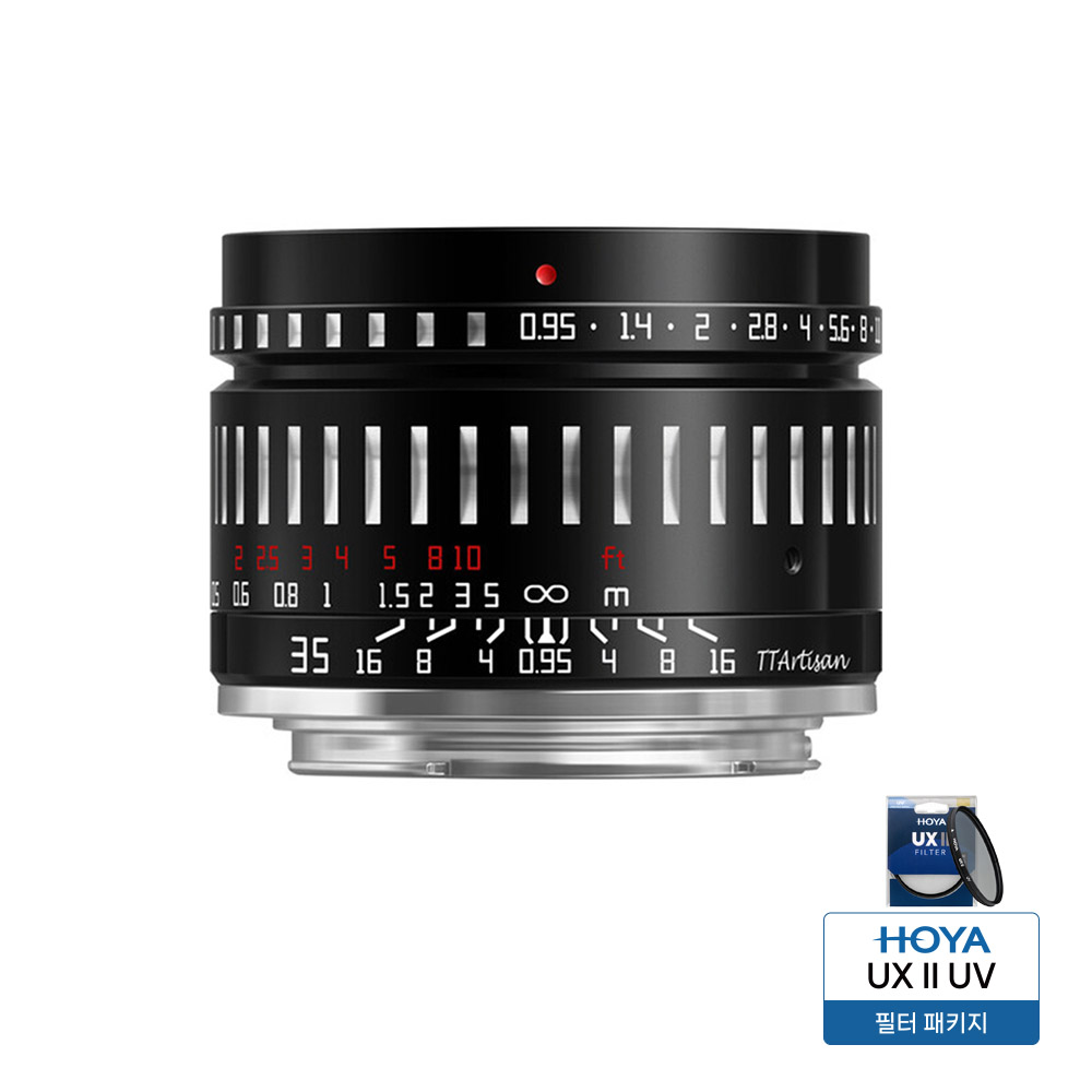 티티아티산 MF 35mm F0.95 소니 E마운트 APS-C 렌즈 블랙실버 TTArtisan