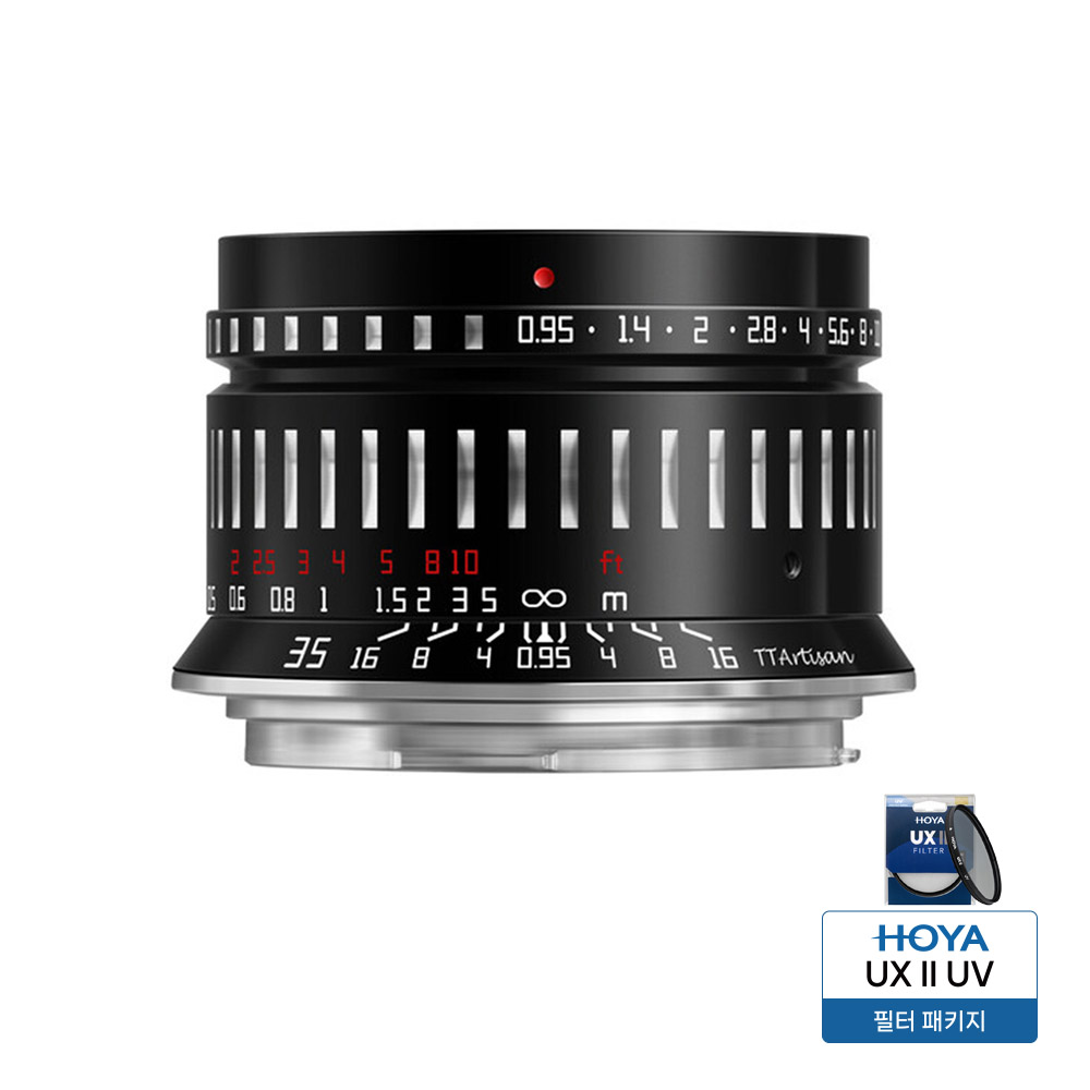 티티아티산 MF 35mm F0.95 캐논 RF마운트 APS-C 렌즈 블랙실버 TTArtisan