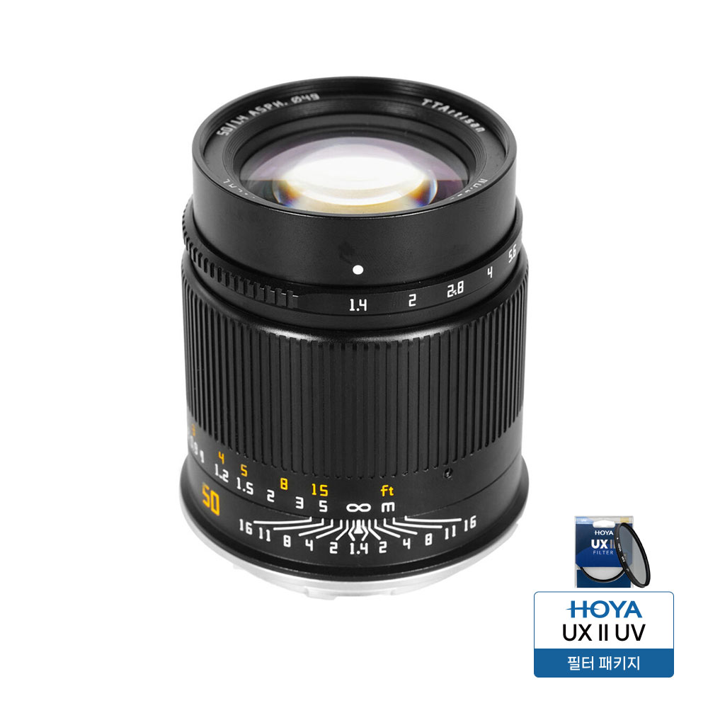 티티아티산 MF 50mm F1.4 L마운트 틸트렌즈 블랙 TTArtisan