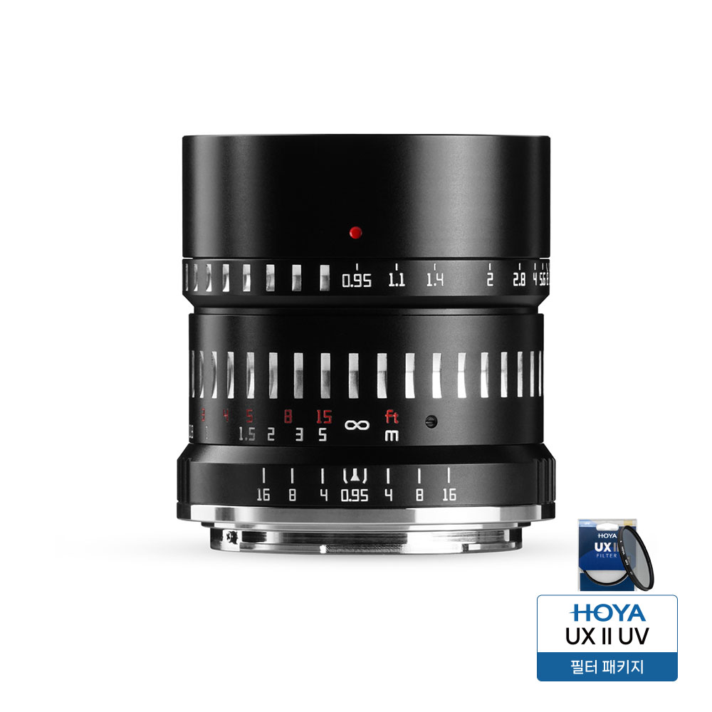 티티아티산 MF 50mm F0.95 니콘 Z마운트 APS-C 렌즈 블랙실버 TTArtisan