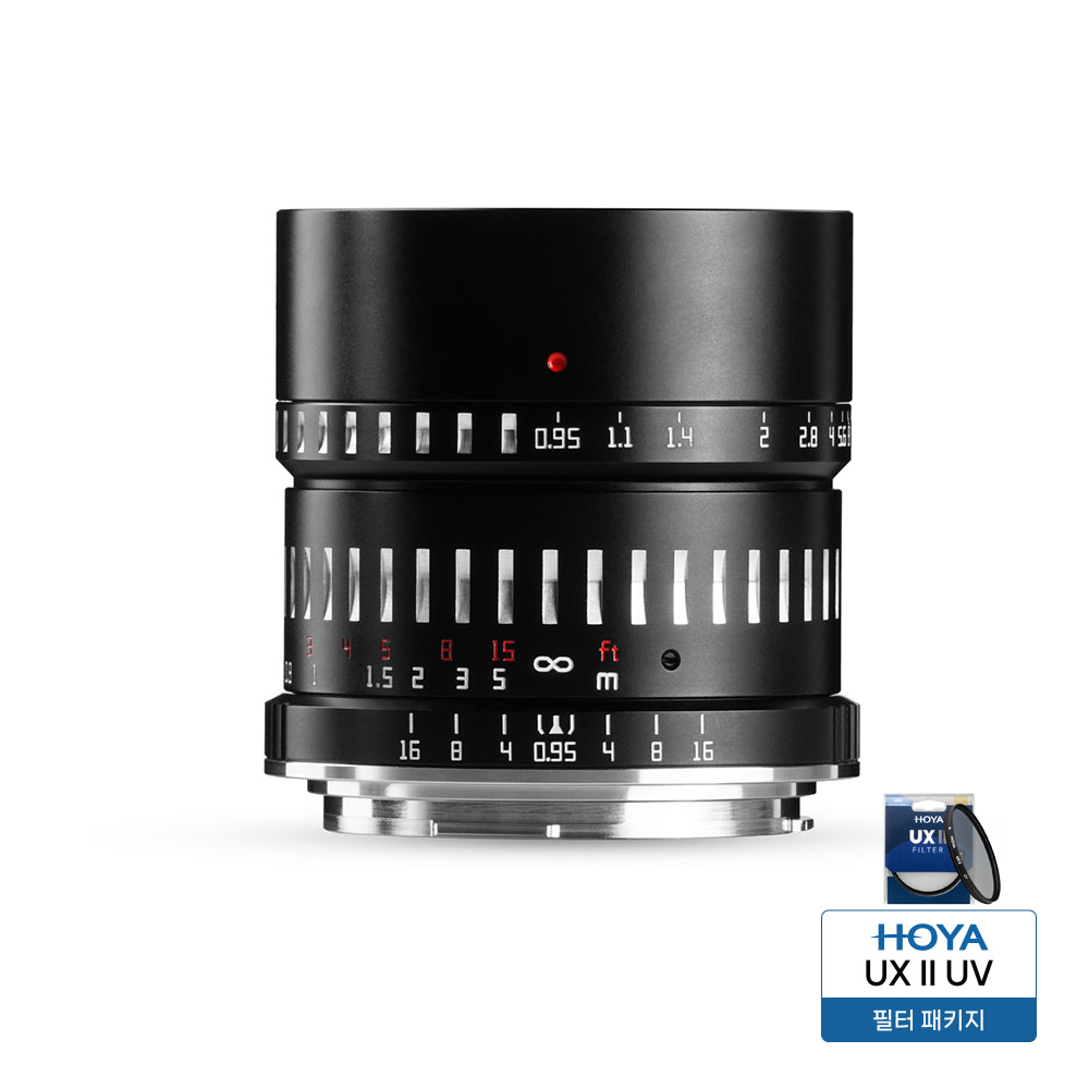 티티아티산 MF 50mm F0.95 캐논 R마운트 APS-C 렌즈 블랙실버 TTArtisan