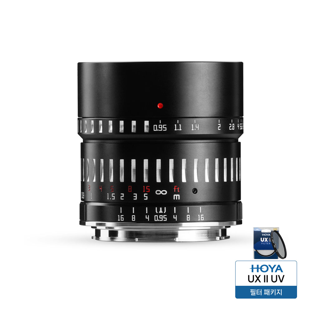 티티아티산 MF 50mm F0.95 L마운트 APS-C 렌즈 블랙실버