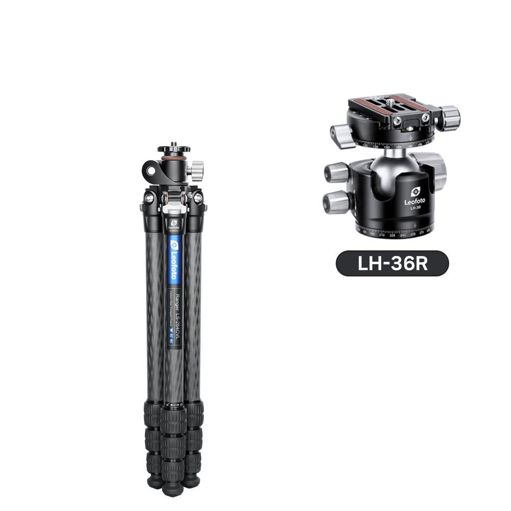 레오포토 LS-284CVL+LH-36R 항공샷 카본삼각대 키트