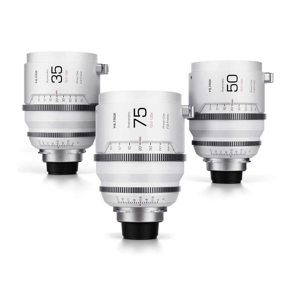 빌트록스 35mm 50mm 75mm T2.0 1.33X 풀프레임 아나모픽 프라임 시네마 렌즈 PL