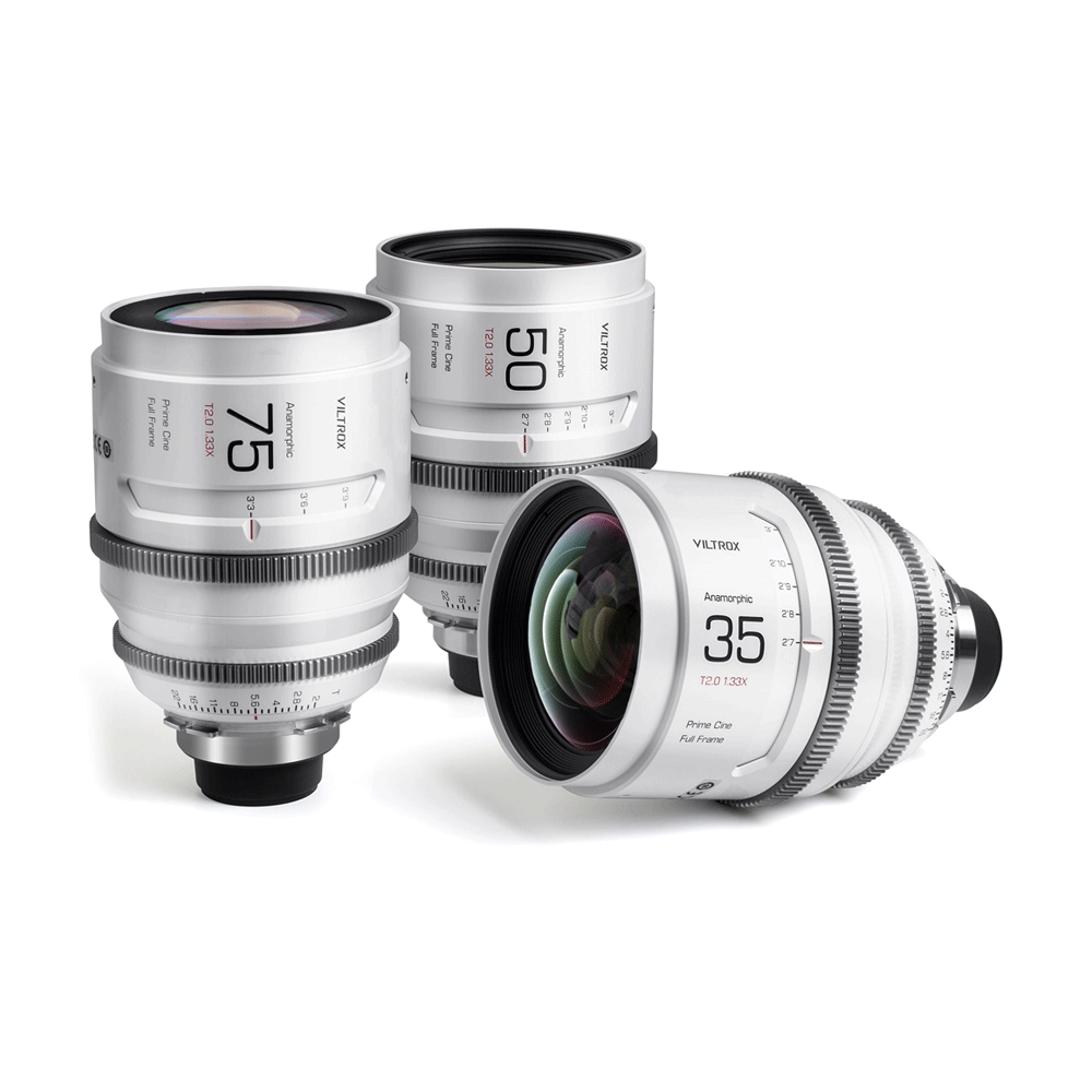 빌트록스 35mm 50mm 75mm T2.0 1.33X 풀프레임 아나모픽 프라임 시네마 렌즈 PL