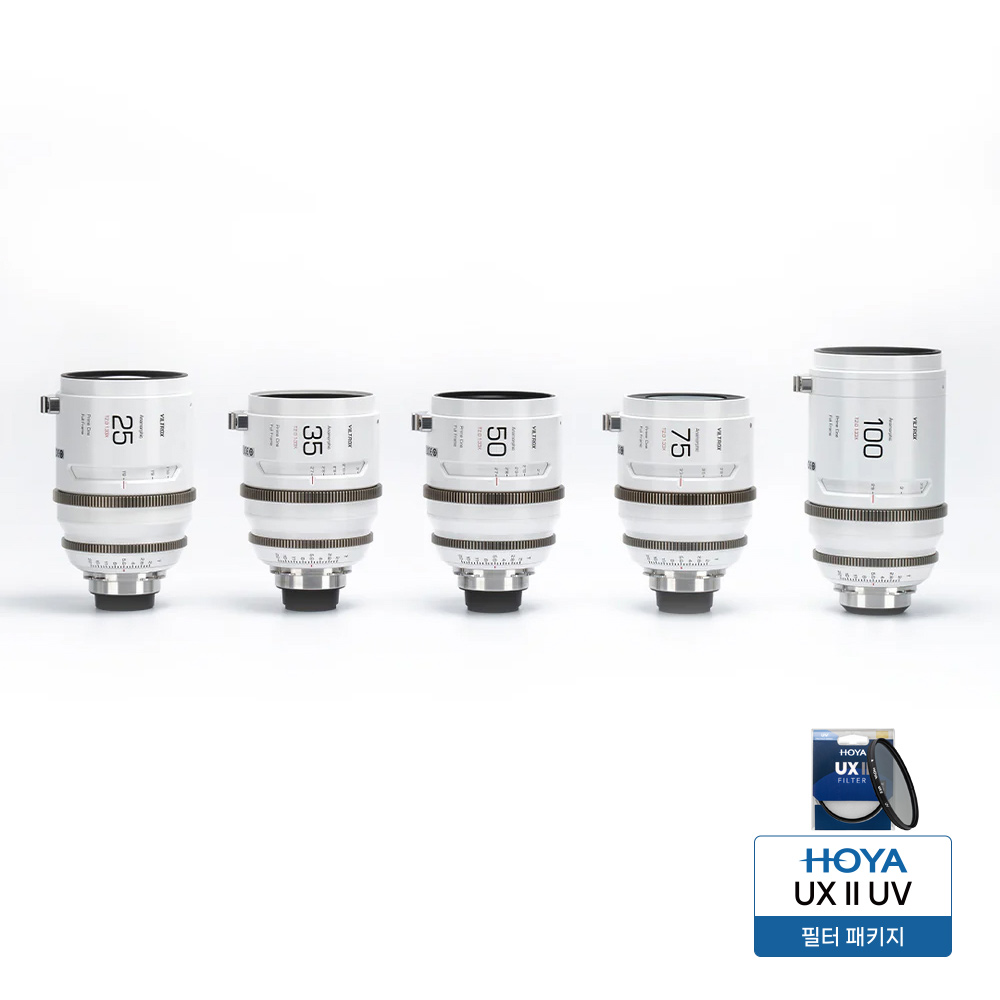 빌트록스 25mm 35mm 50mm 75mm 100mm T2.0 1.33X 풀프레임 아나모픽 프라임 시네마 렌즈 PL