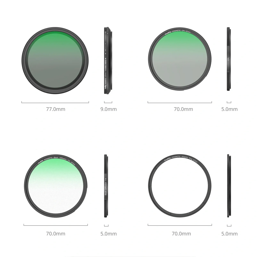 스몰리그 5 in 1 탈부착형 필터 VND CPL 1/4 블랙미스트 67mm 4726