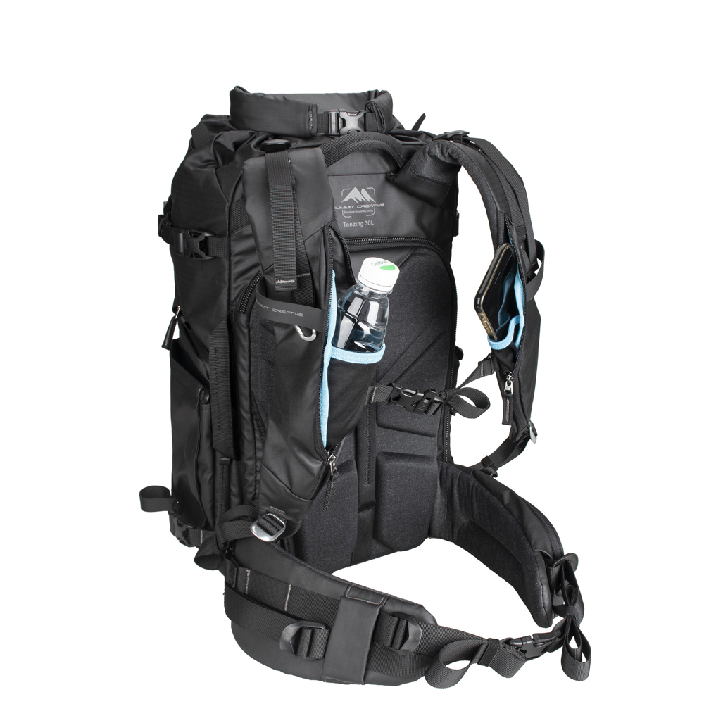 써밋 Tenzing 30L 롤탑 카메라 백팩 블랙 M