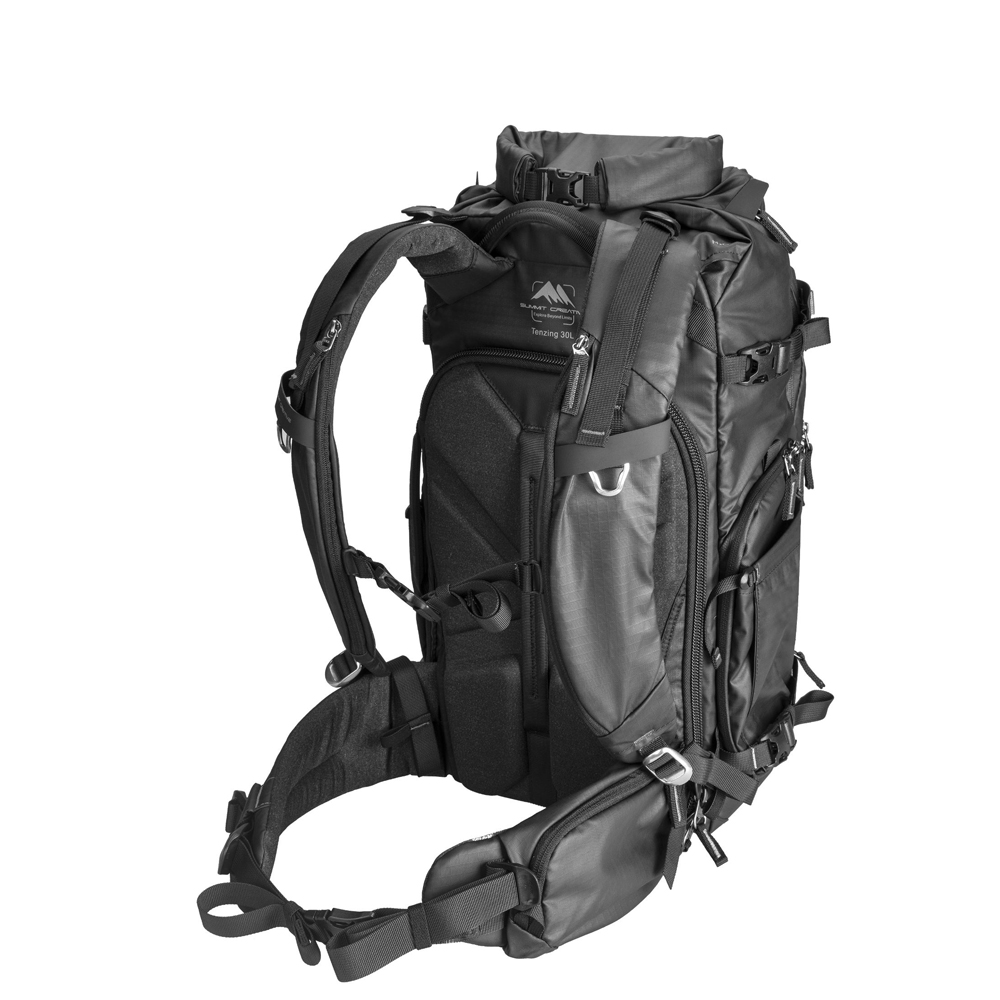 써밋 Tenzing 30L 롤탑 카메라 백팩 블랙 M