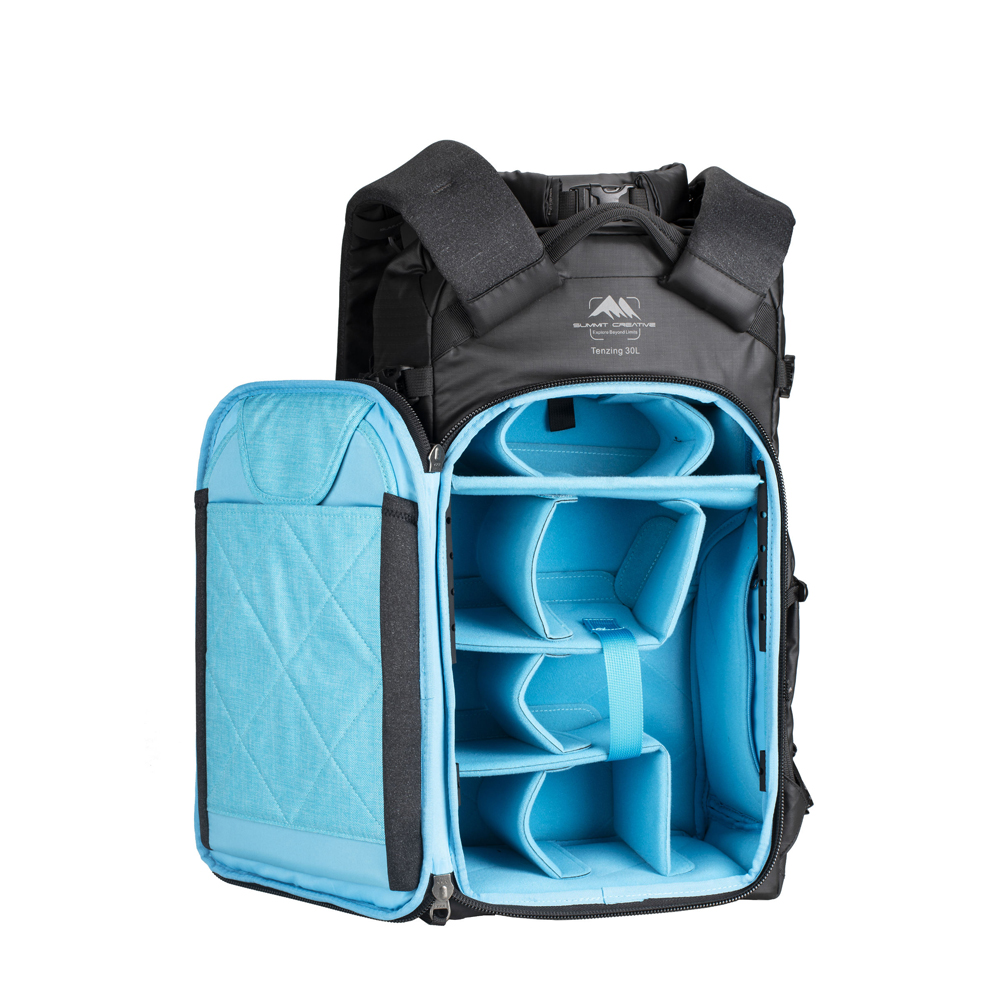 써밋 Tenzing 30L 롤탑 카메라 백팩 블랙 M