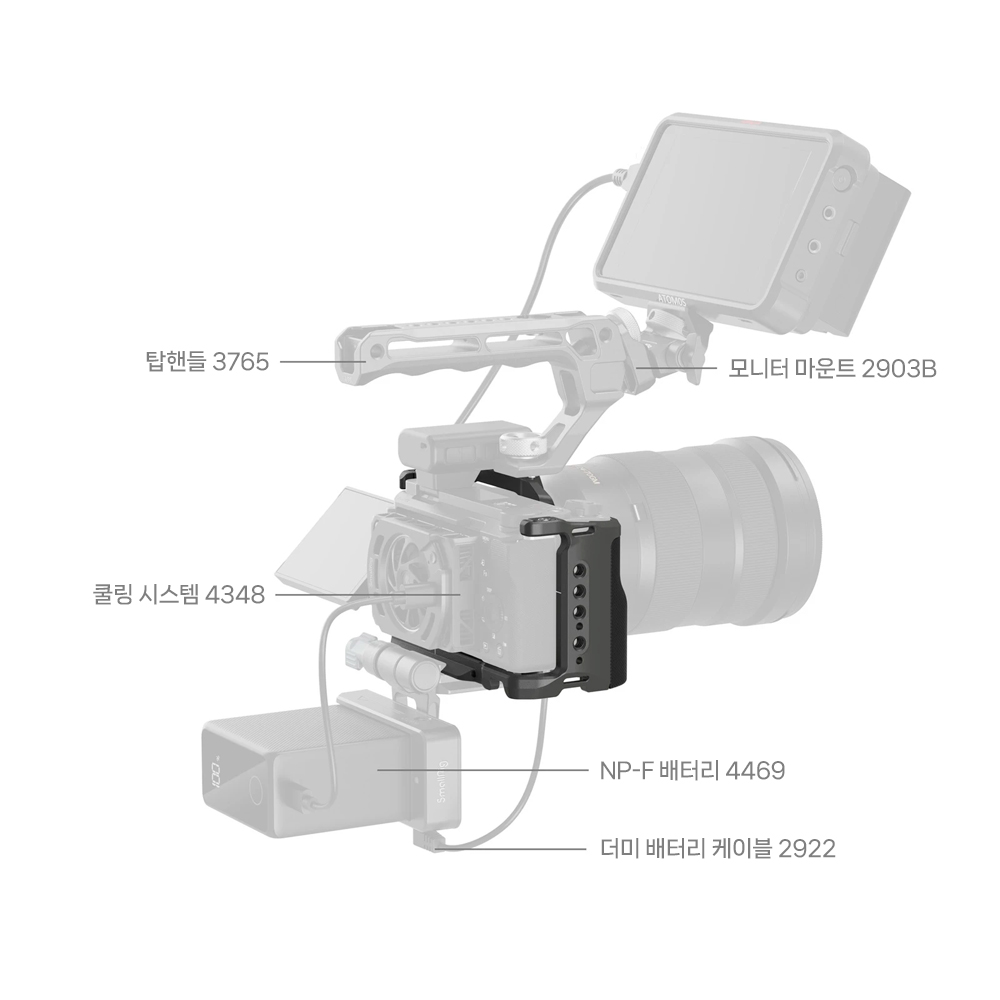 스몰리그 소니 ZV-E10 II 케이지 키트 호크락 퀵릴리즈 4949
