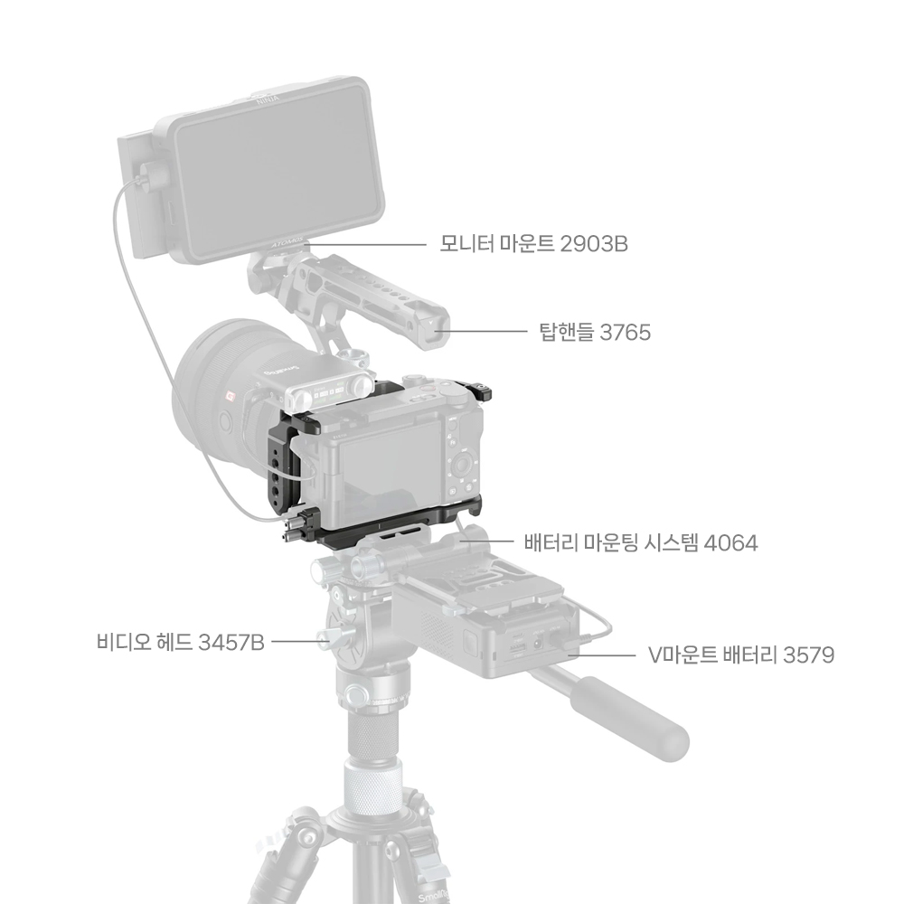 스몰리그 소니 ZV-E10 II 케이지 키트 호크락 퀵릴리즈 4949