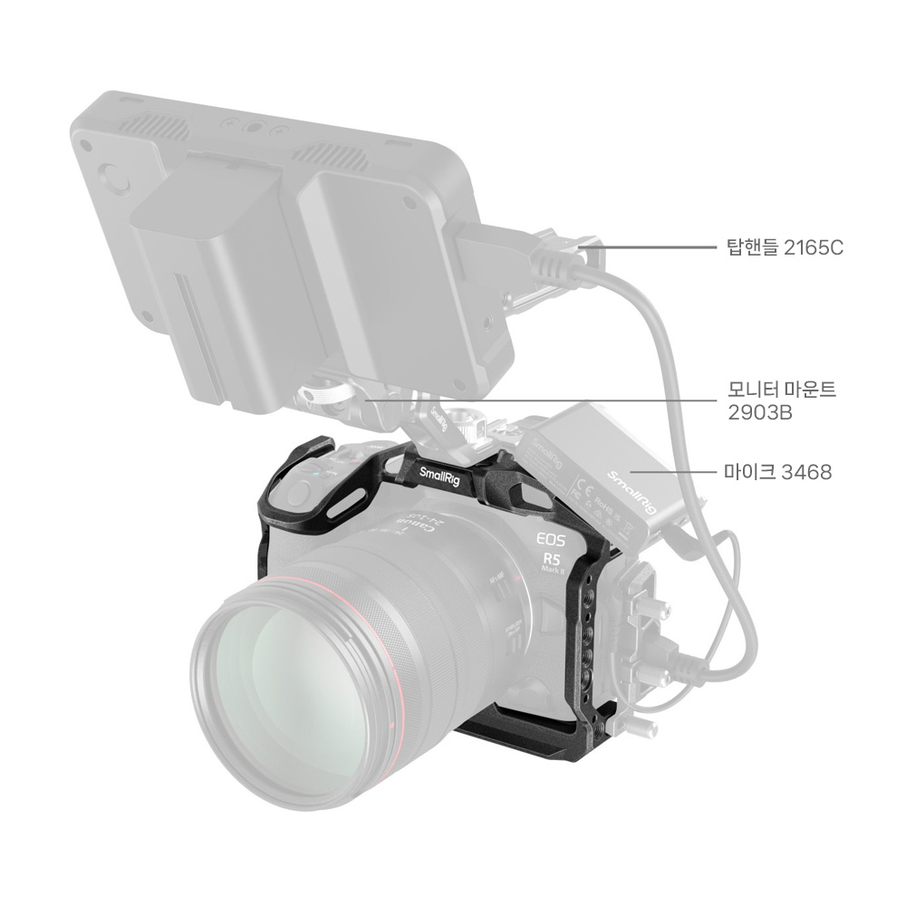 스몰리그 4975B 블랙맘바 캐논 EOS R5 Mark II 케이지