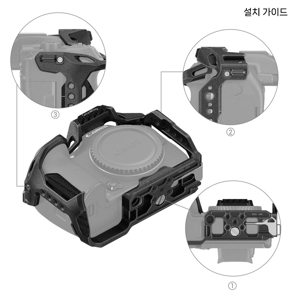 [캐논 EOS 콜라보] 스몰리그 블랙맘바 시리즈 캐논 케이지 EOS R7 4003B