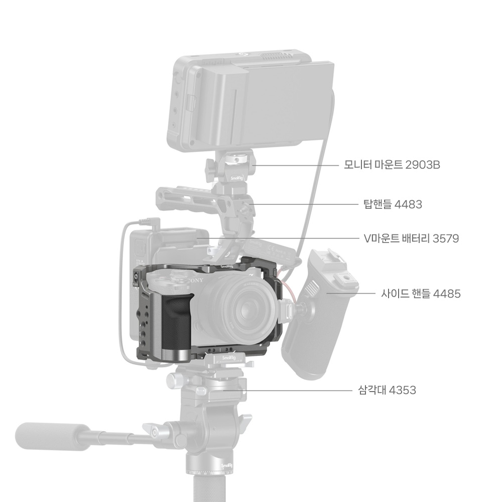 스몰리그 소니 A7C II / A7CR 케이지 키트 호크락 퀵 릴리즈 5198