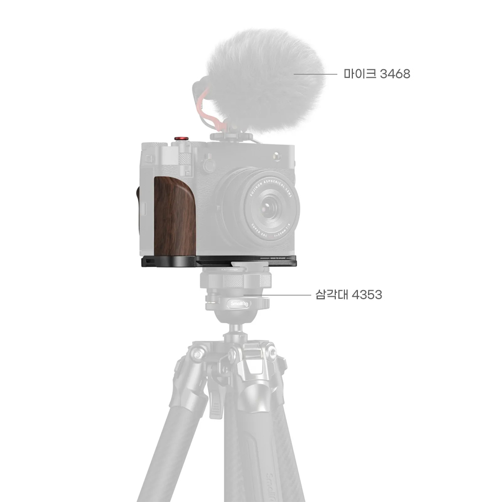 스몰리그 후지필름 GFX100RF 그립 플레이트 블랙 5266