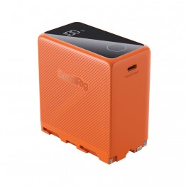 [방송 세미나 콜라보] 스몰리그 배터리 NP-F970 10500mAh USB-C 충전식 KC인증 오렌지 4576