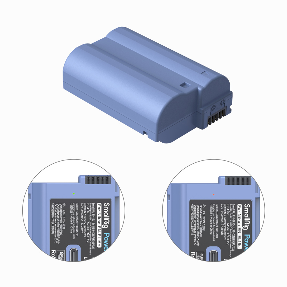 [로케트펀치 구독자 이벤트] 스몰리그 니콘 EN-EL15c 카메라 배터리 USB-C 충전식 KC인증 2400mAh 4332B