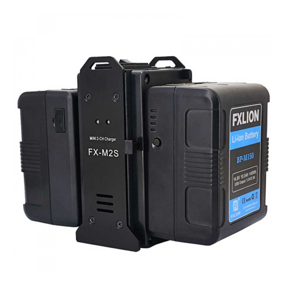 [리퍼비시 A] FXLION 2구 V마운트 고속 충전기 16.8V / 2A FX-M2S