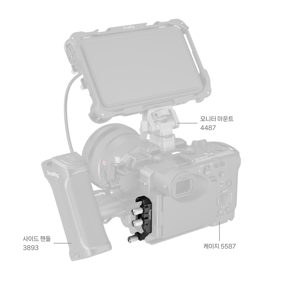 스몰리그 소니 FX2 케이지용 USB-C 멀티 케이블 클램프 5592