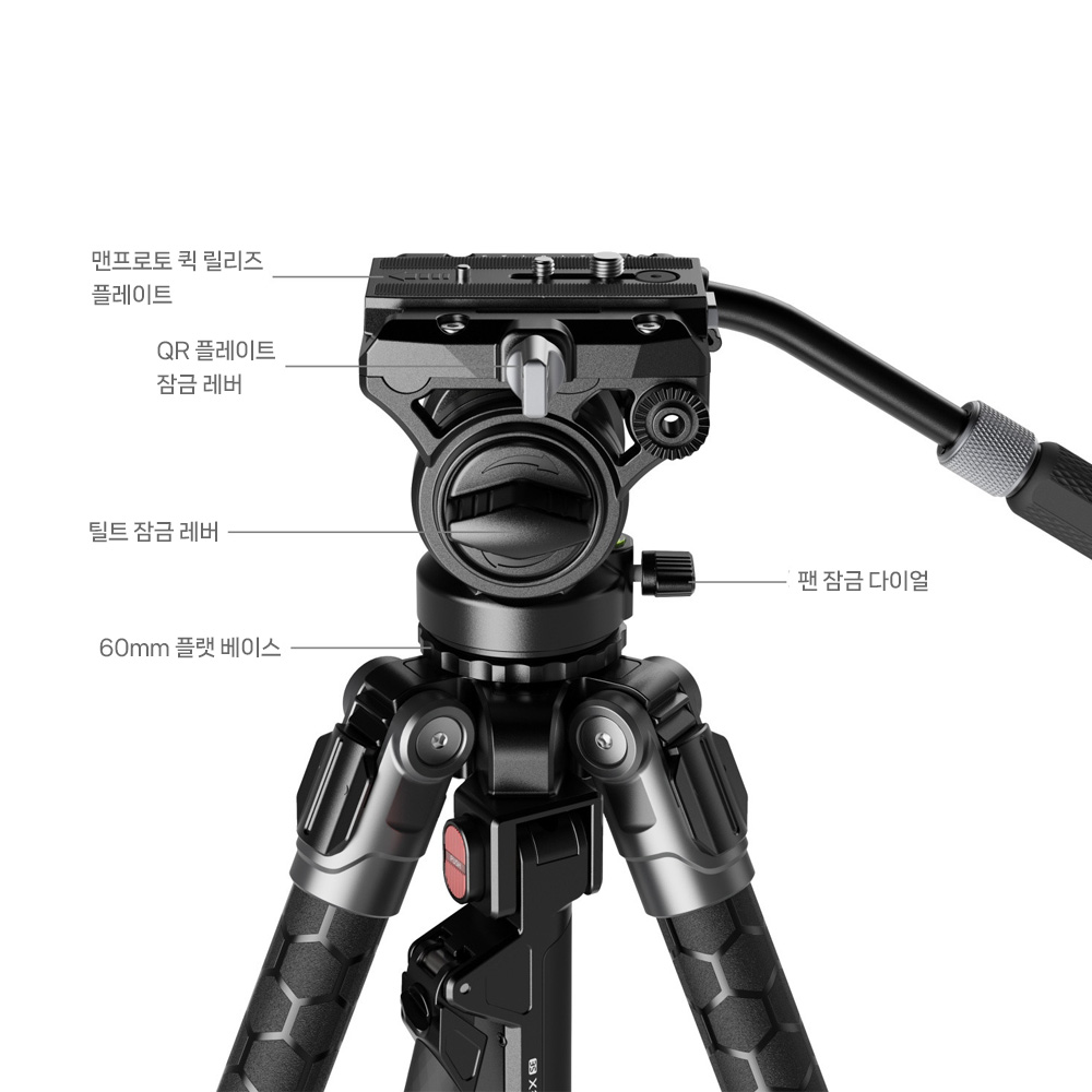 스몰리그 Potato Jet TRIBEX SE 유압 비디오 삼각대 5305