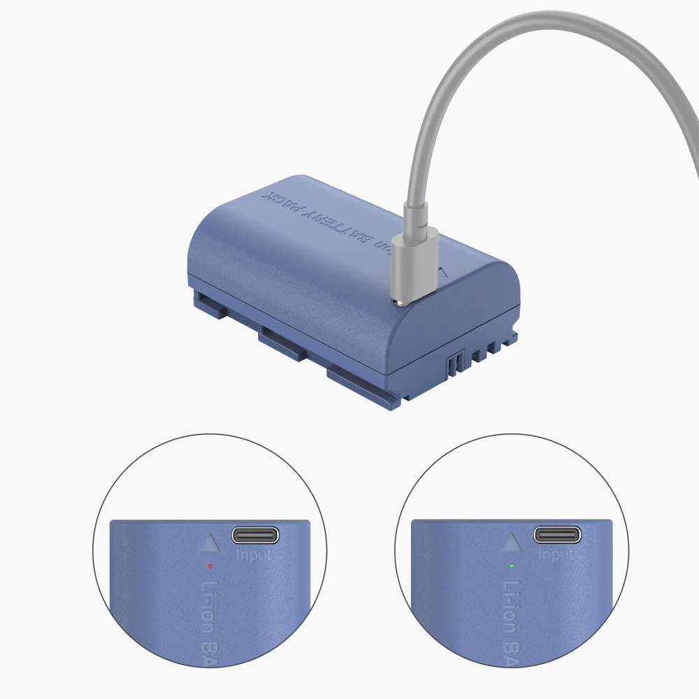 스몰리그 캐논 LP-E6P 카메라 배터리 USB-C 충전식 KC인증 5406