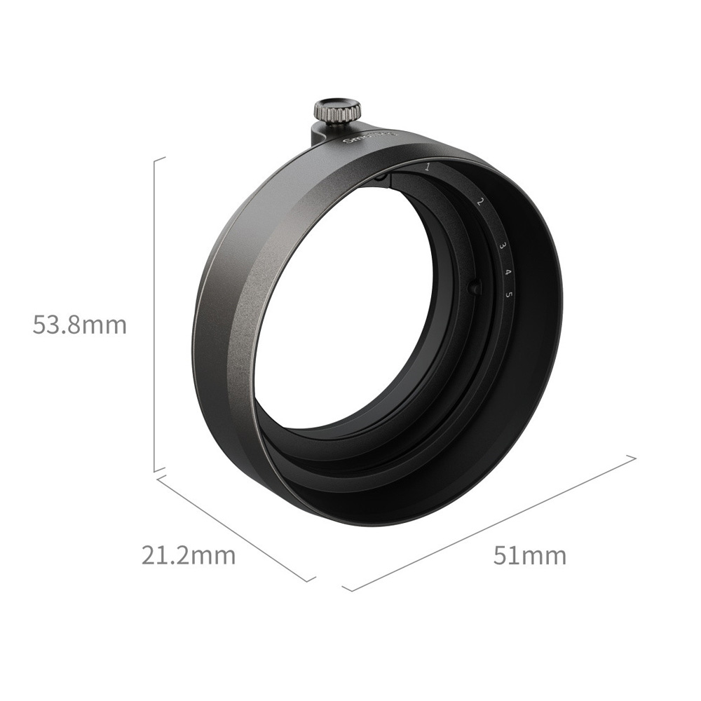 스몰리그 5709 후지필름 X half 렌즈 후드 차콜실버