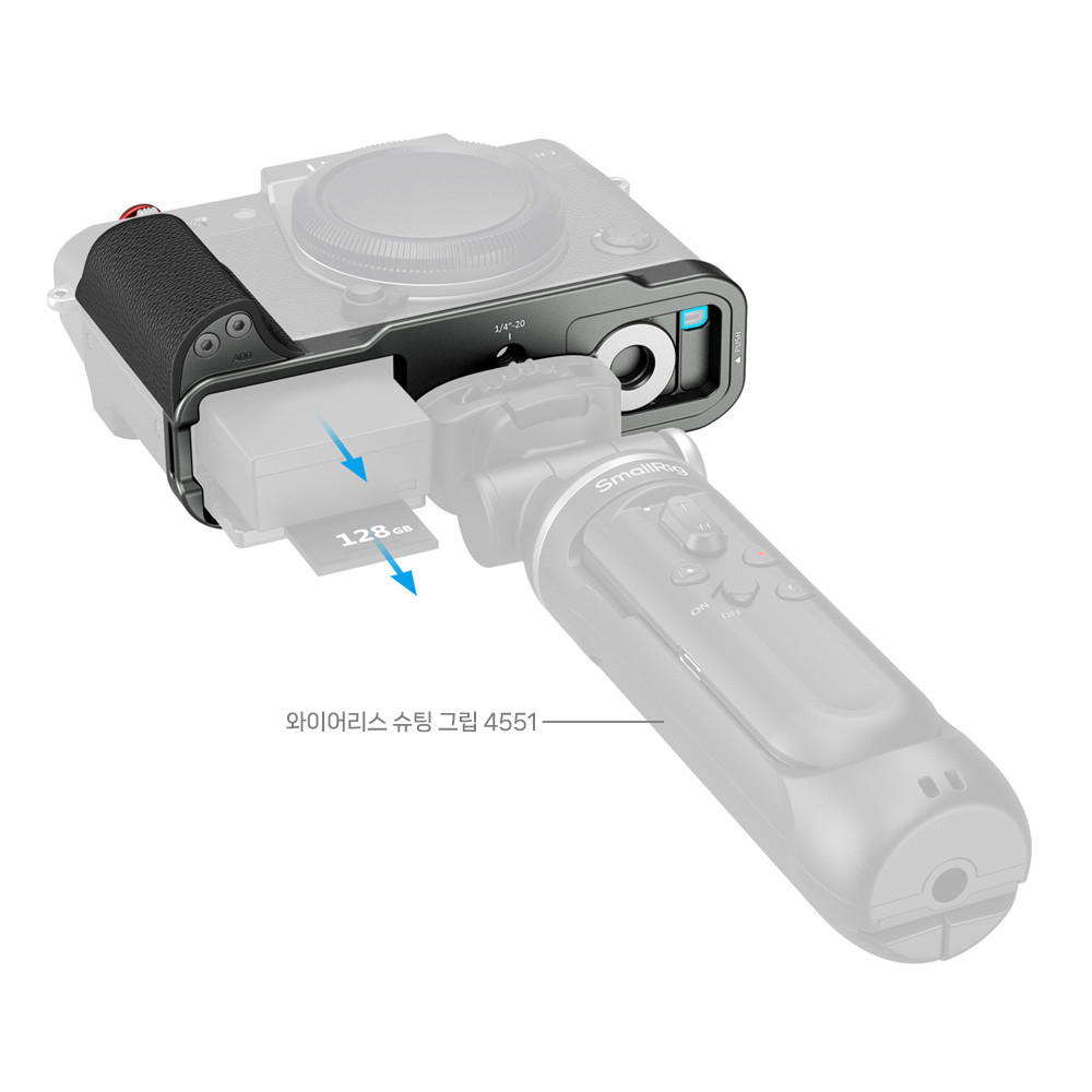 스몰리그 5665 후지 X-T30 / X-T30 II / X-T30 III 그립 마운트 플레이트