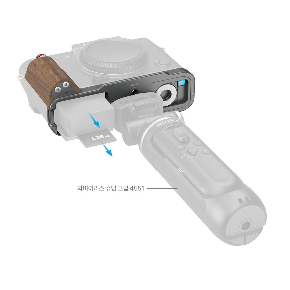 스몰리그 5668 후지 X-T30 / X-T30 II / X-T30 III 그립 마운트 플레이트