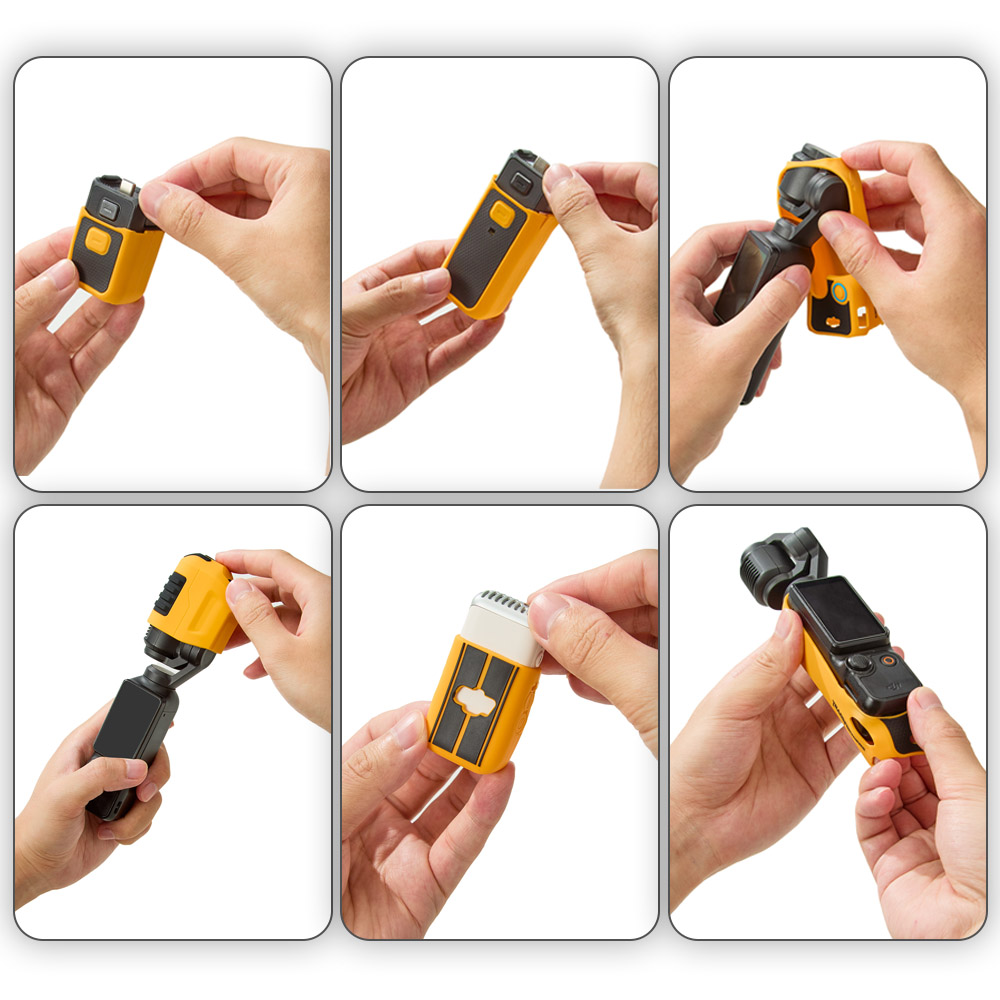 스몰리그 5115 DJI 오즈모 포켓3 실리콘 케이스 키트 베이직 범블비 에디션