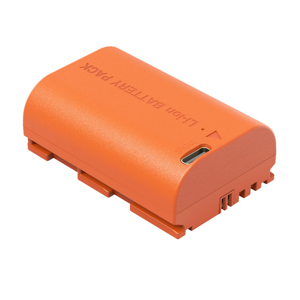 스몰리그 5407 캐논 LP-E6P 카메라 배터리 USB-C 충전식 KC인증 오렌지