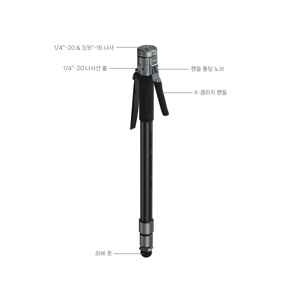스몰리그 6284 Potato Jet TRIBEX PRO X-Clutch 카본 비디오 모노포드