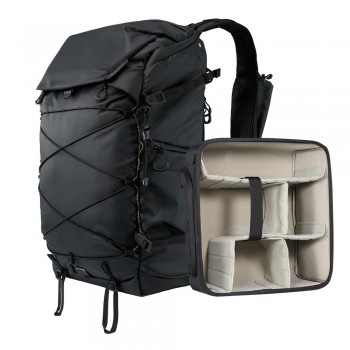 레오포토 BACKUP 35L 카메라 백팩 블랙 (인서트 M 포함)