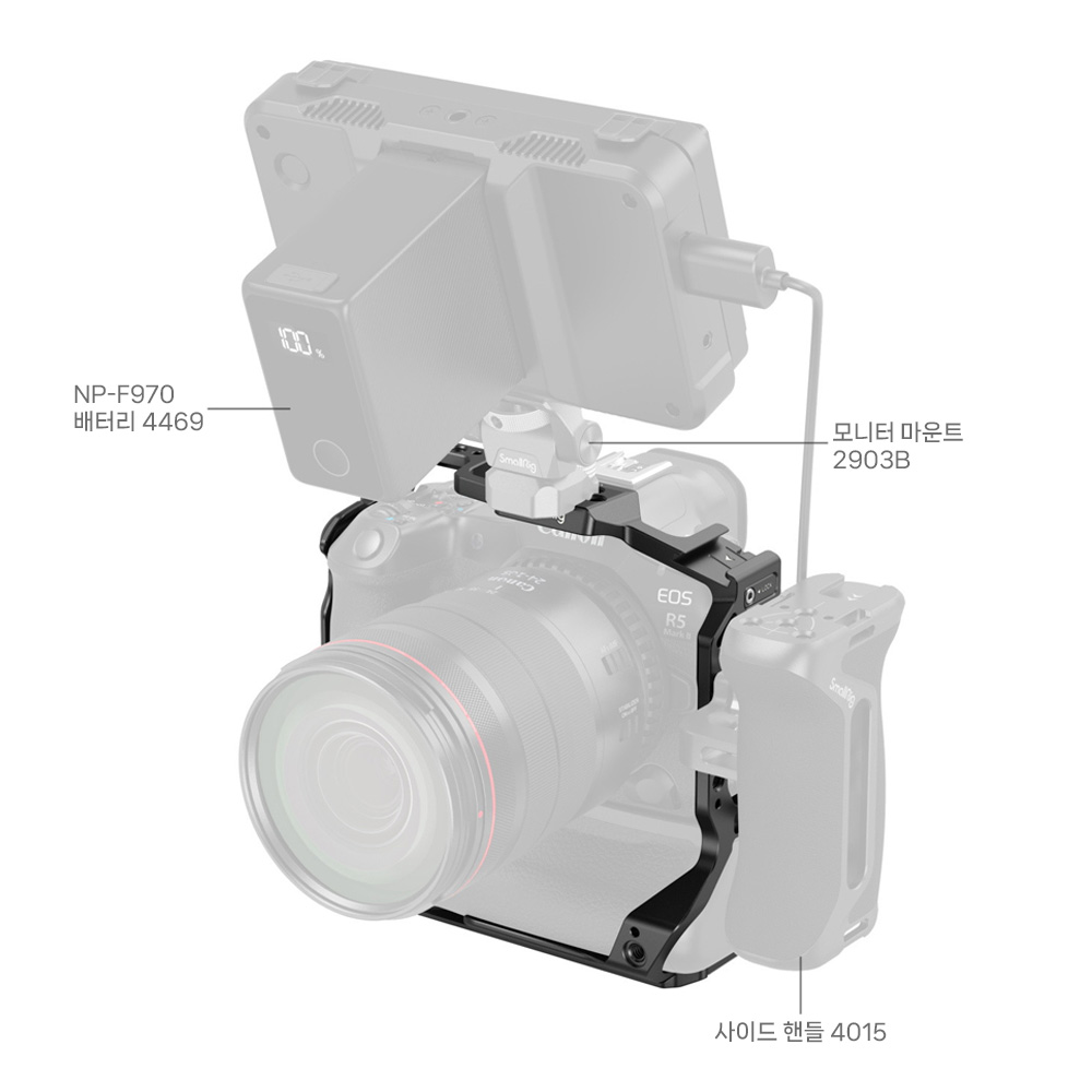 스몰리그 5623 캐논 EOS R5 MARK II BG-R20 배터리 그립 케이지