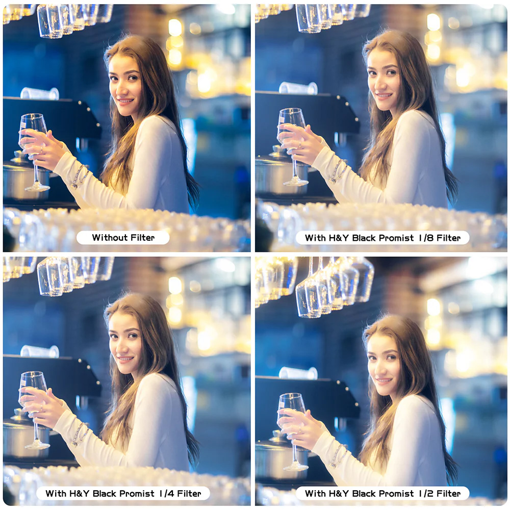 [리퍼비시 A] HNY 레보링 1/4 블랙미스트 67-82mm 가변 렌즈필터