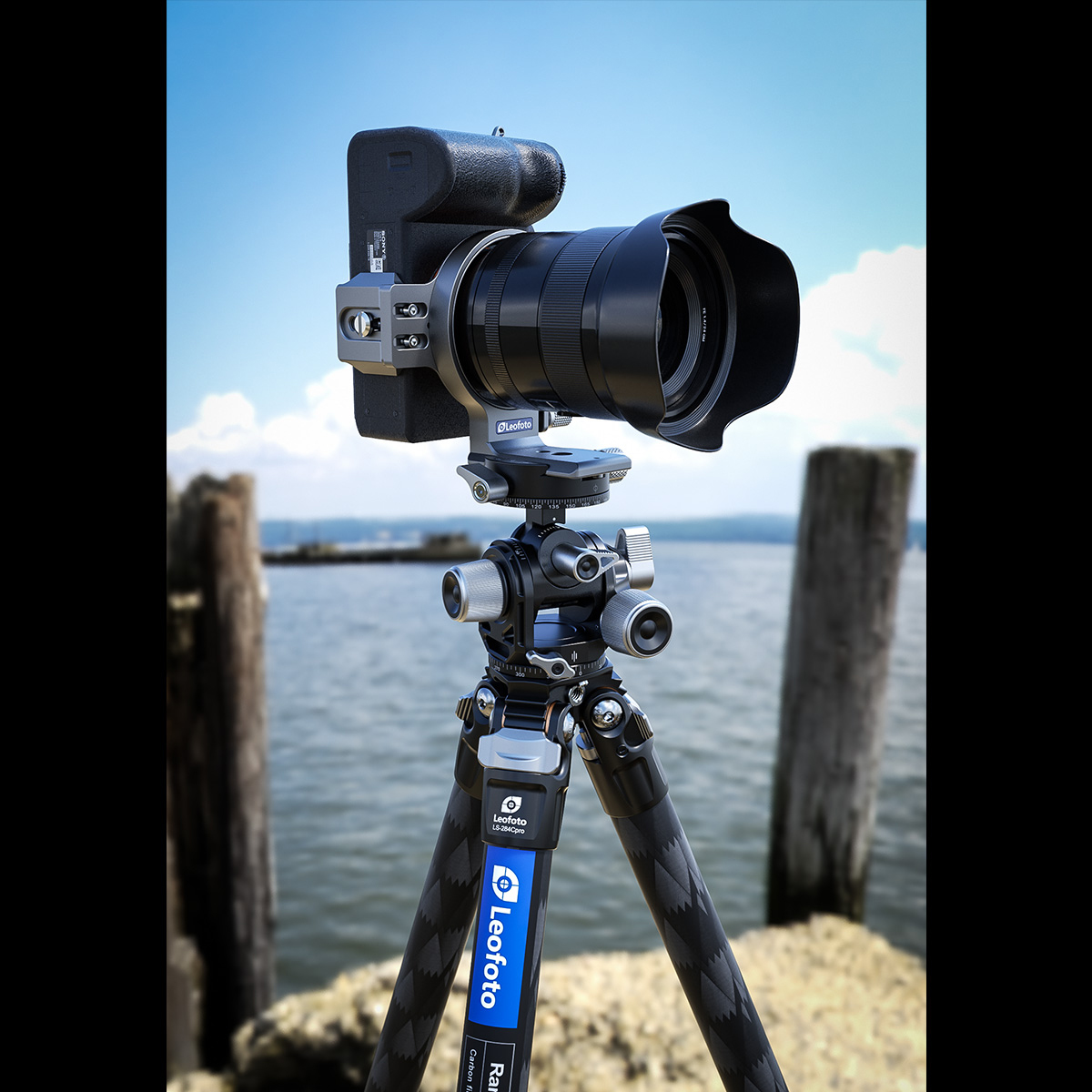 [리퍼비시 A] 레오포토 UL-02 360도 회전식 마운트 플레이트 블랙