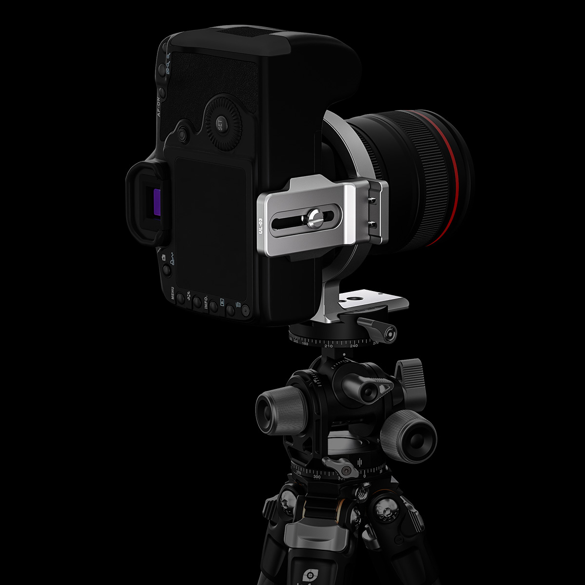[리퍼비시 A] 레오포토 UL-03 360도 회전식 마운트 플레이트 블랙