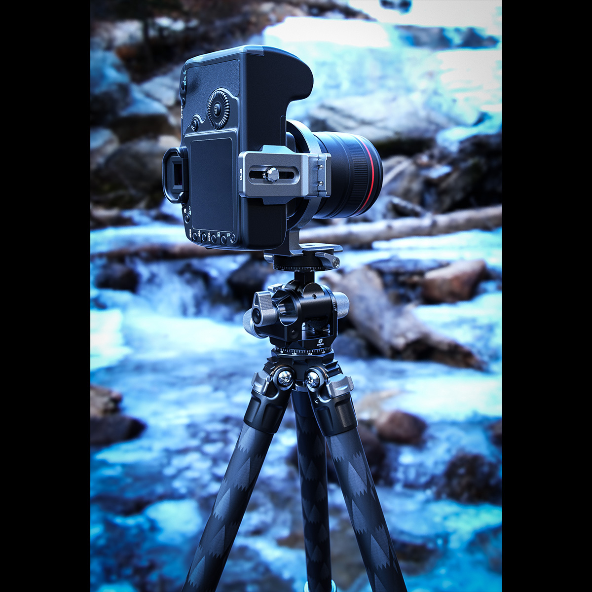 [리퍼비시 A] 레오포토 UL-03 360도 회전식 마운트 플레이트 블랙