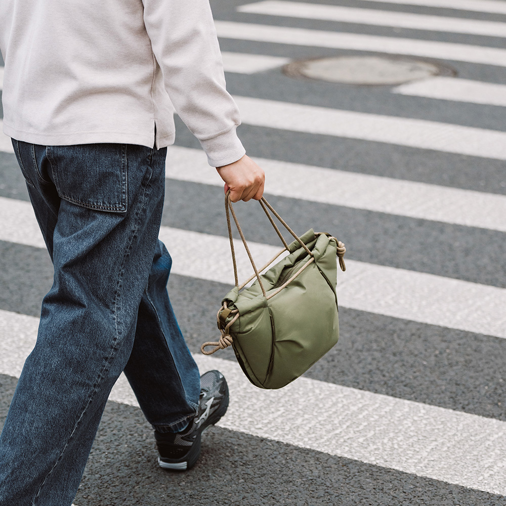 [리퍼비시 A] 피지테크 원고 로프스트랩 숄더백 카키 P-CB-410