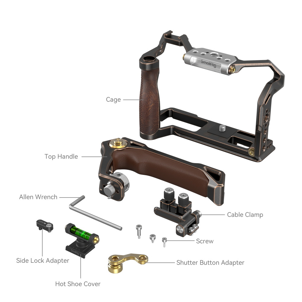 [리퍼비시 A] 스몰리그 후지필름 X-T5 레트로 핸드헬드 케이지 키트 3872