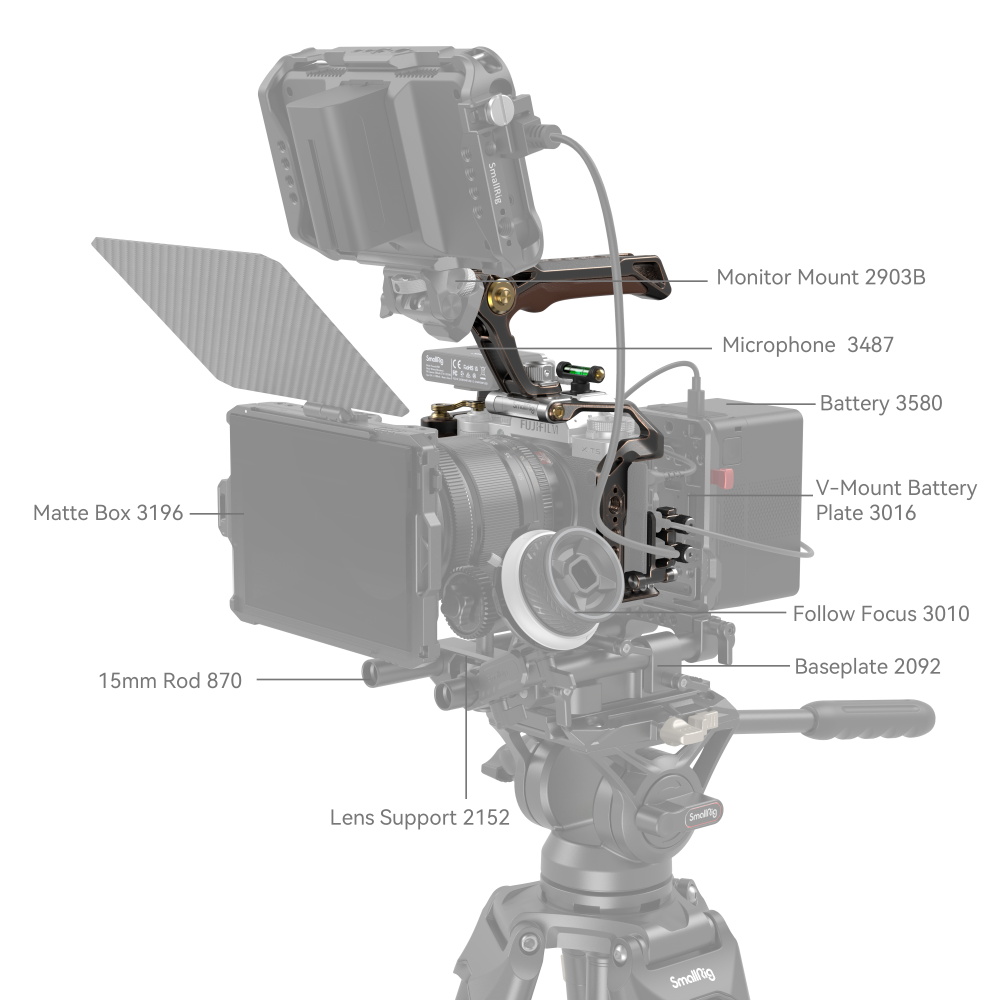 [리퍼비시 A] 스몰리그 후지필름 X-T5 레트로 핸드헬드 케이지 키트 3872
