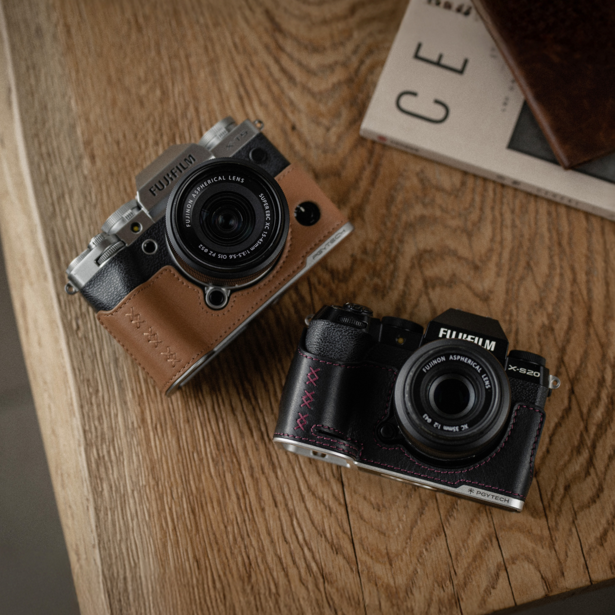 피지테크 가죽 카메라 케이스 후지 X-S20 블랙 P-CB-540