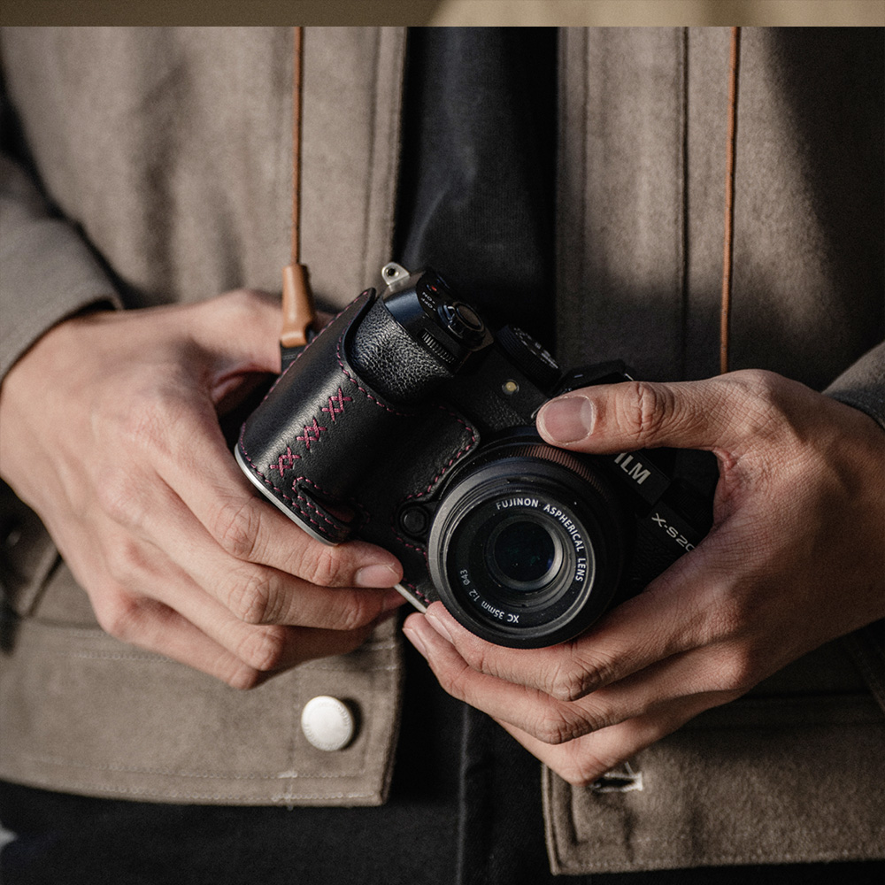 피지테크 가죽 카메라 케이스 후지 X-S20 블랙 P-CB-540