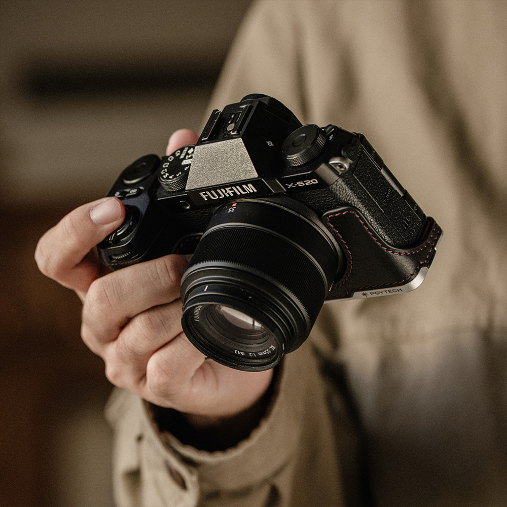 피지테크 가죽 카메라 케이스 후지 X-S20 브라운 P-CB-541