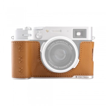 피지테크 가죽 카메라 케이스 후지 X100Ⅵ 브라운 P-CB-547
