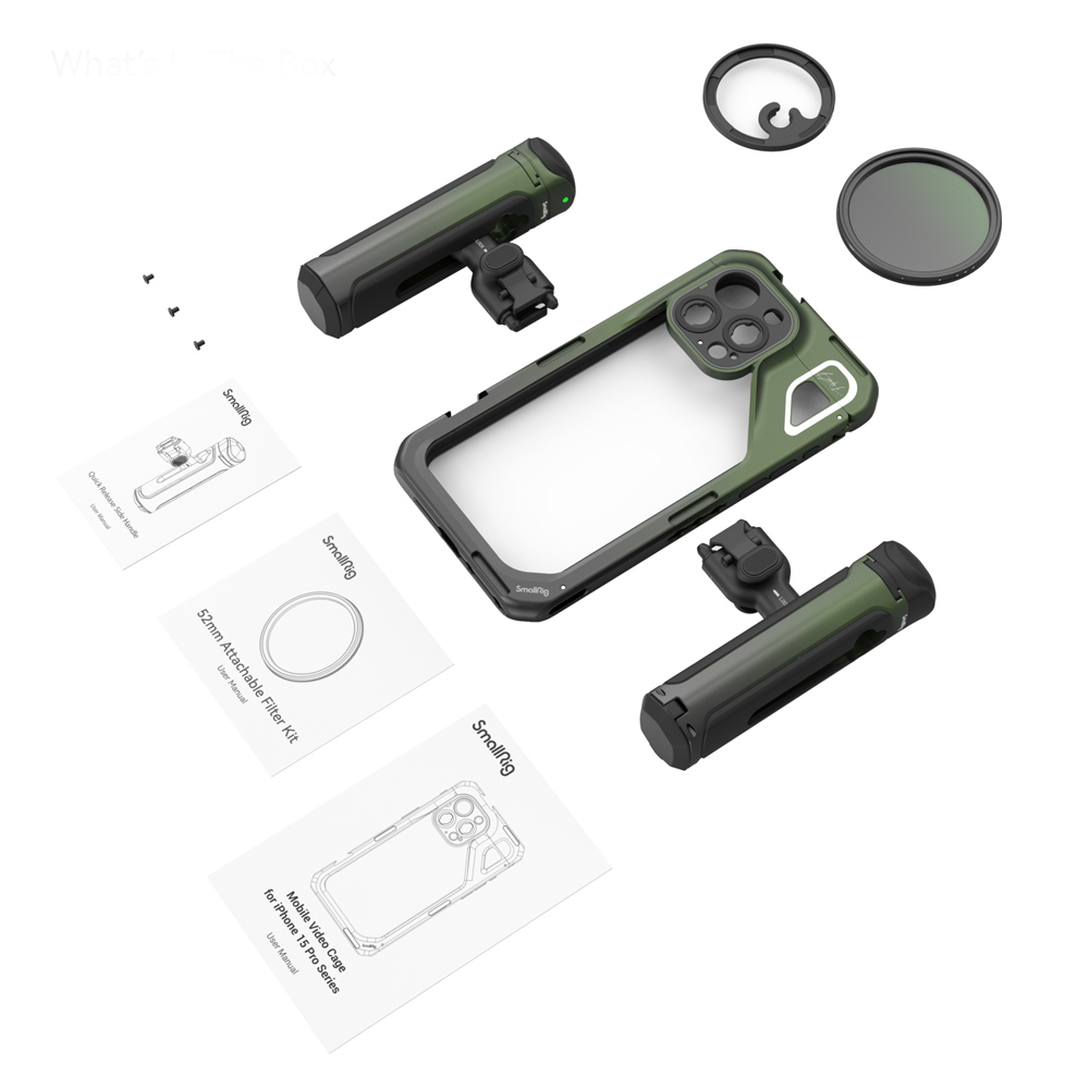 [리퍼비시 A] 스몰리그 아이폰 15 프로 맥스 듀얼 핸들 비디오 케이지 키트 4407B