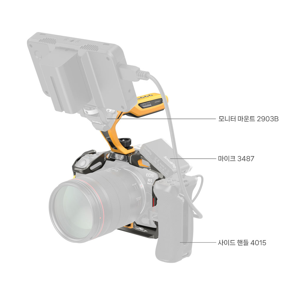 스몰리그 5608 캐논 블랙맘바 범블비에디션 EOS R8 Mark II 케이지 키트