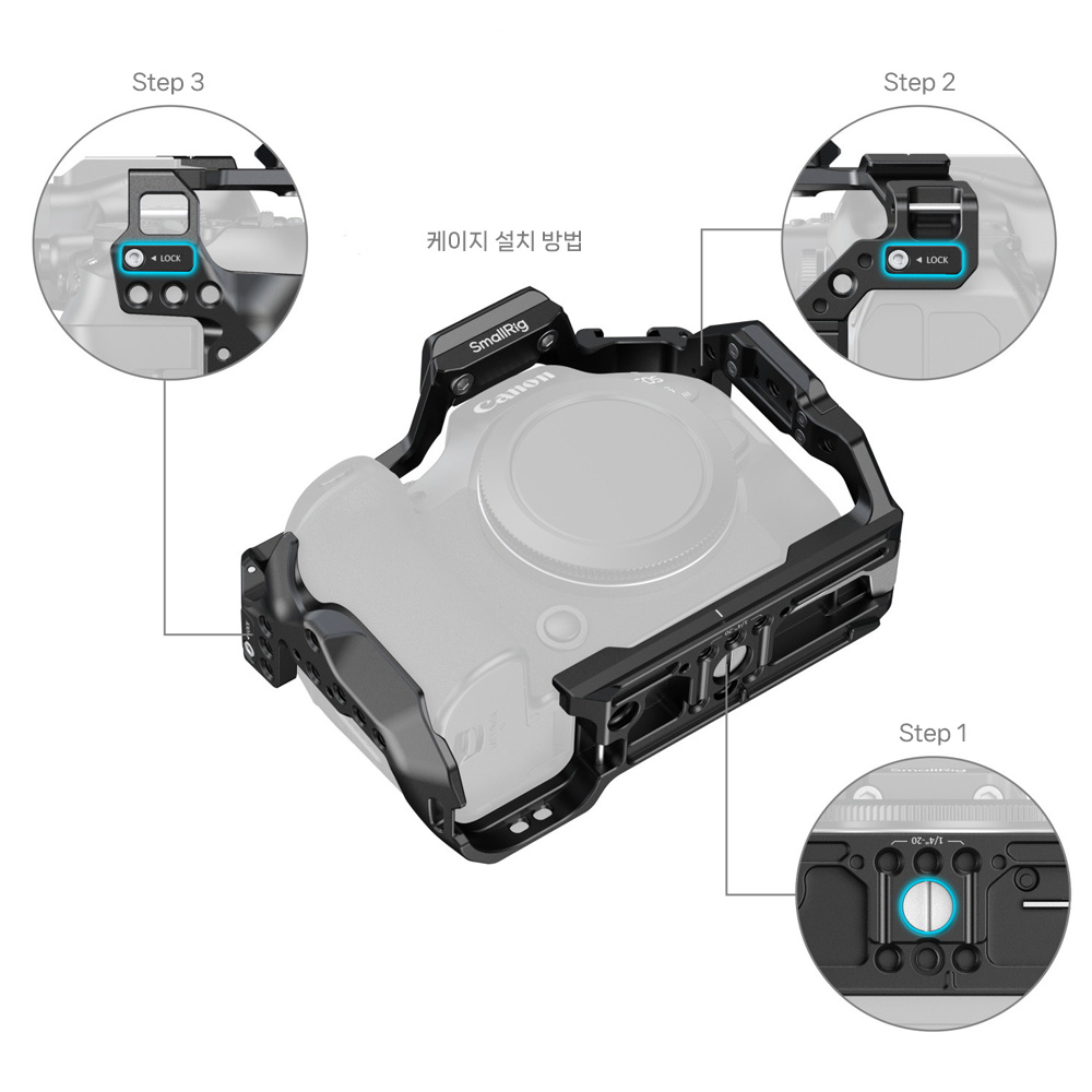 스몰리그 5954 캐논 EOS R6 Mark III / R6 Mark II 케이지 호크락 퀵릴리즈