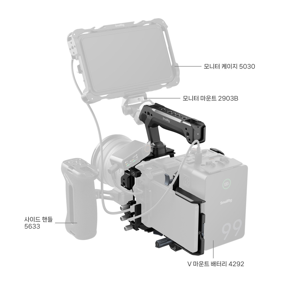 스몰리그 6113 니콘 ZR 케이지 키트 호크락 퀵릴리즈